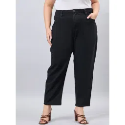 Style Quotient Black Cotton Regular Fit High Rise Jeans-picture-25