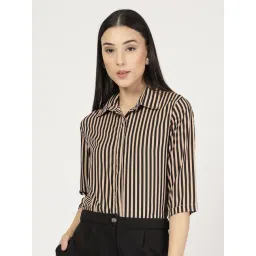 Style Quotient Black Polyester Striped Shirt-picture-36