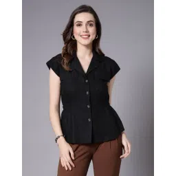 Style Quotient Black Rayon Regular Fit Shirt-picture-20