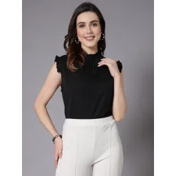 Style Quotient Black Regular Fit Top-image-11