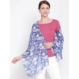 Style Quotient Blue & White Printed Scarves-picture-30