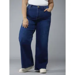 Style Quotient Blue Cotton Regular Fit Plus Size Jeans-picture-31