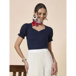 Style Quotient Blue Cotton Regular Fit Top-picture-20