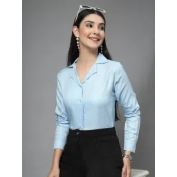 Style Quotient Blue Rayon Solid Regular Fit Shirt-picture-19