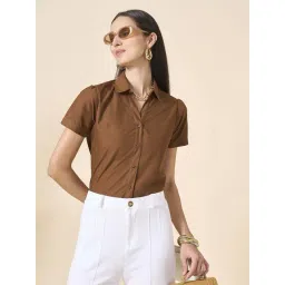 Style Quotient Brown Regular Fit Shirt-picture-23
