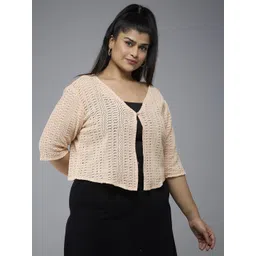 Style Quotient Cotton Button Shrug-picture-32