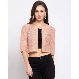 style quotient Cropped Shrug with Front-Open-picture-14