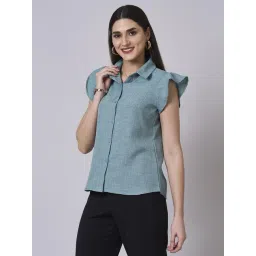 Style Quotient Green Solid Shirt-picture-18