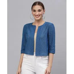 style quotient Lace Open-Front Shrug-picture-13