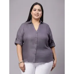 Style Quotient Light Grey Rayon Regular Fit Shirt-picture-38