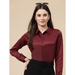 Style Quotient Maroon Regular Fit Shirt-picture-20