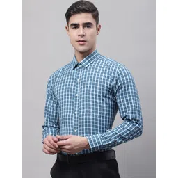 Style Quotient Men Checked Slim Fit Formal Shirt-picture-35
