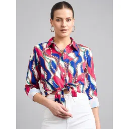 Style Quotient Multicolor Printed Crop Shirt-picture-27