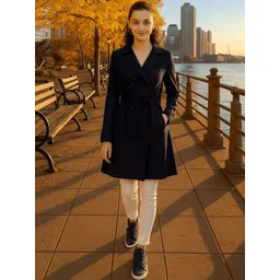 Style Quotient Notched Lapel Longline Trench Coat-picture-27