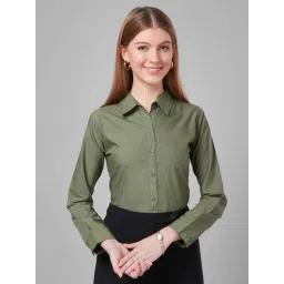Style Quotient Olive Cotton Regular Fit Shirt-picture-38
