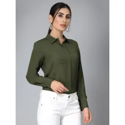 Style Quotient Olive Regular Fit Shirt-picture-25