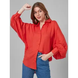 Style Quotient Orange Regular Fit Shirt-picture-17