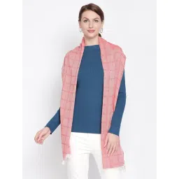 Style Quotient Orange Self Print Scarves-picture-24