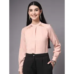 Style Quotient Pink Polyester Solid Regular Fit Top-picture-38
