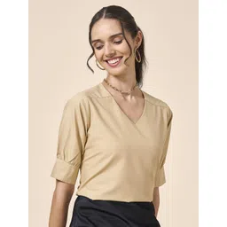 Style Quotient Solid Cuffed Sleeves Top-picture-12