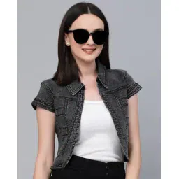 style quotient Washed Open-Front Shrug-picture-15