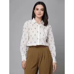 Style Quotient White Cotton Printed Shirt-picture-16