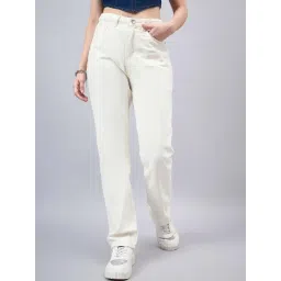 Style Quotient White Cotton Regular Fit Jeans-picture-27