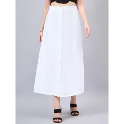 Style Quotient White Cotton Skirt-picture-24