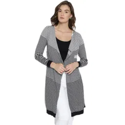 Style Quotient White Striped Shrug-picture-22