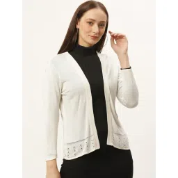 Style Quotient White Textured Shrug-picture-21