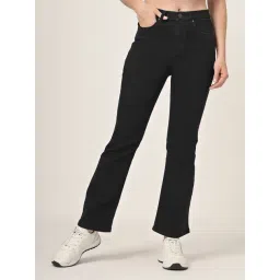 Style Quotient Women Black Boot Cut High Rise Stretchable Jeans-picture-14