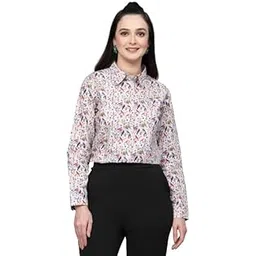 style quotient Women Floral Printed Grey and Multi Regular Formal Shirt-picture-33
