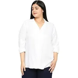 style quotient Women Maroon Classic Lapel Collar Smart Casual Shirt-picture-50