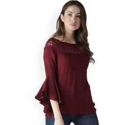 Style Quotient Women Maroon Solid Top-picture-34