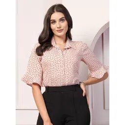 Style Quotient Women Polka Dot Printed Shirt Style Top-picture-35