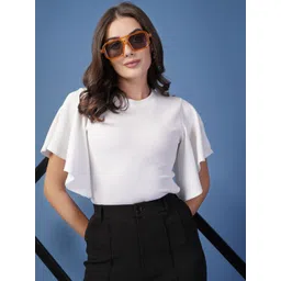 Style Quotient Women Round Neck Slit Sleeve Regular Top-picture-33