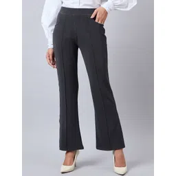 Style Quotient Women Smart Flared Bootcut Trousers-picture-37