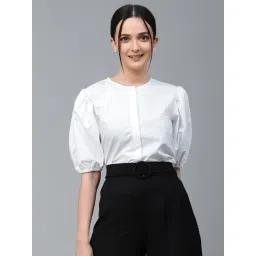 Style Quotient Women Solid Light Blue Polycotton Regular Formal Shirt-picture-41