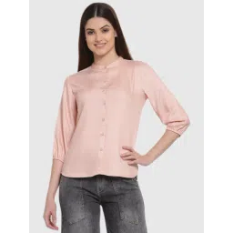 Style Quotient Women Solid Nude Polyester Formal Shirt-picture-24