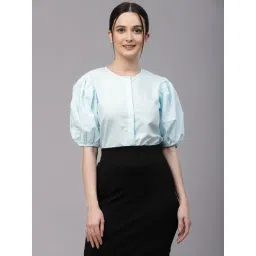 Style Quotient Women Solid White Polycotton Regular Formal Shirt-picture-41