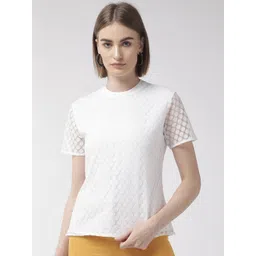 Style Quotient Women White Lace Top-picture-16