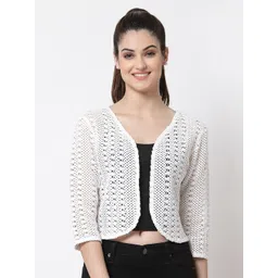 Style Quotient Women White Shrug-picture-23