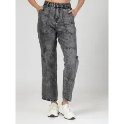 Style Quotient Womens Black Relaxed Fit High Rise Cargos-picture-36