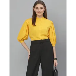 Style Quotient Yellow Regular Fit Shirt image 1