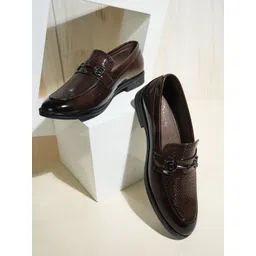 Style Shoes Boys Textured Horsebit Loafers-picture-34
