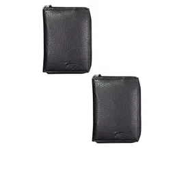 Style SHOES Unisex Black Set of 2 Textured RFID Leather Card Holders-picture-24