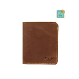 Style SHOES Unisex Tan Leather RFID Two Fold Wallet-picture-22