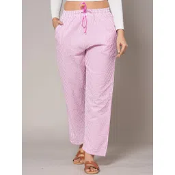 Style Shoes Women Striped Cotton Trousers-picture-19