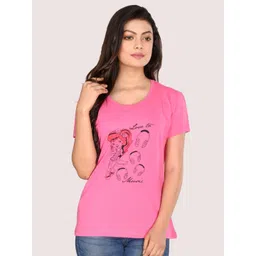 StyleAOne Graphic Printed Round Neck Cotton T-shirt-picture-30