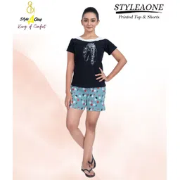 StyleAOne Printed Pure Cotton Night Suit-picture-16